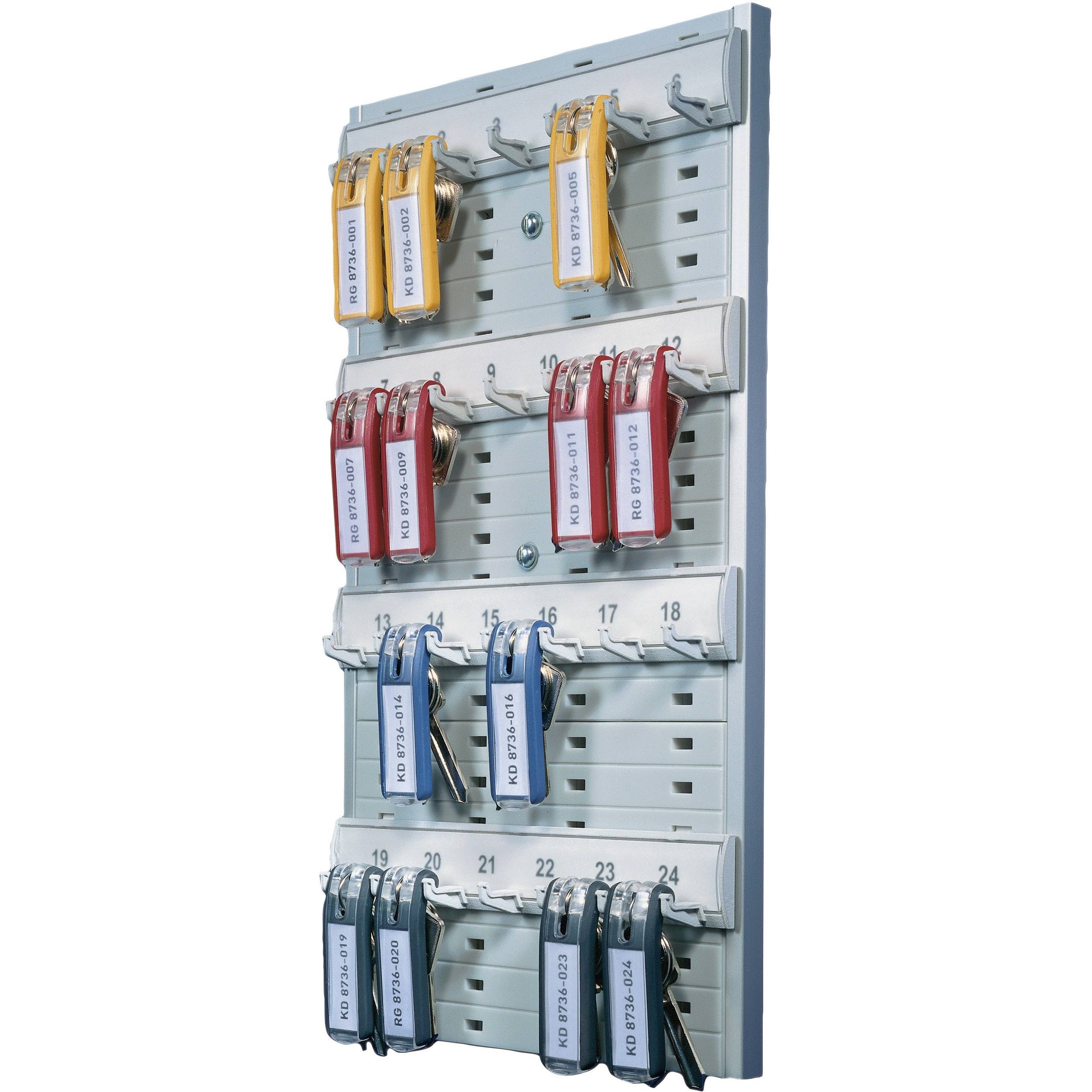 24-Tag Capacity Gray Plastic Key Rack L100343