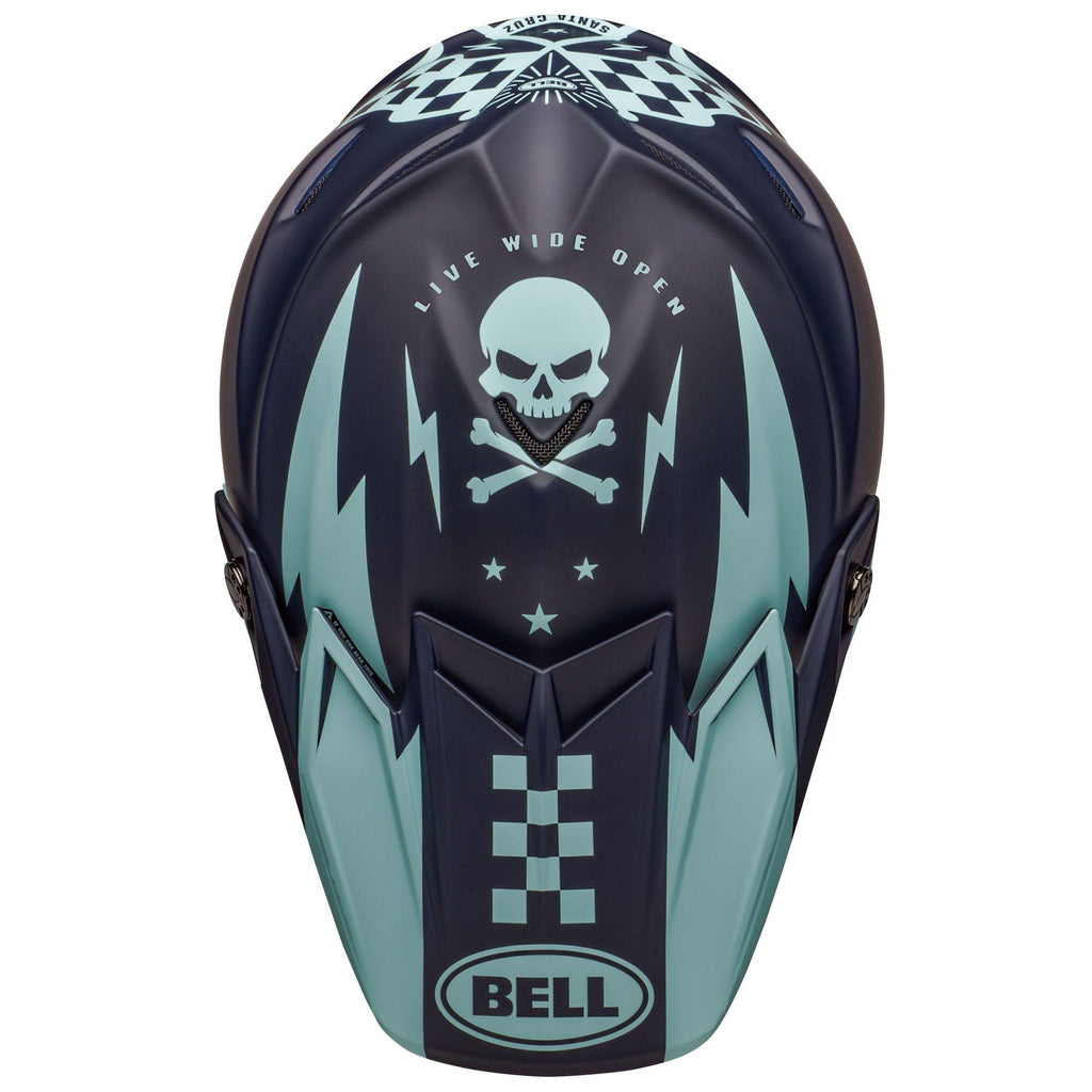 Matte Navy Light Blue Moto-9 Flex Helmet V79993
