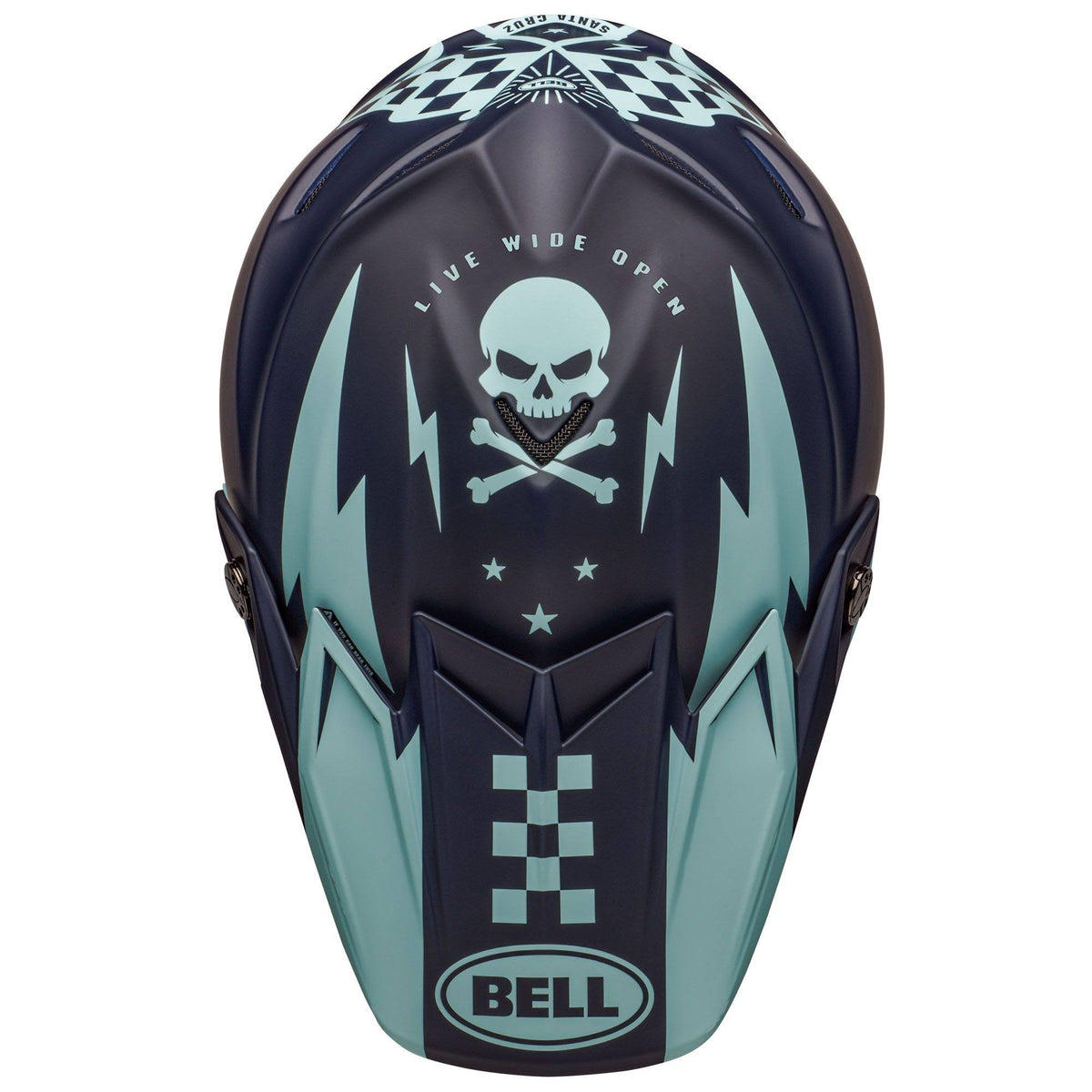 Matte Navy Light Blue Moto-9 Flex Helmet V79993