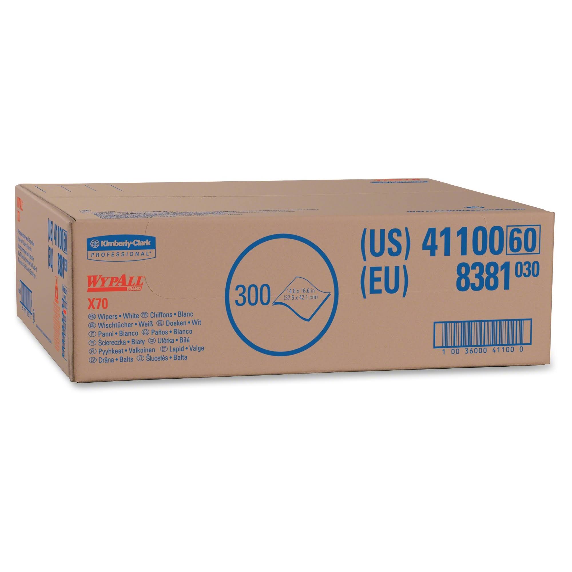White Hydroknit Wipers, 300/Carton M67497