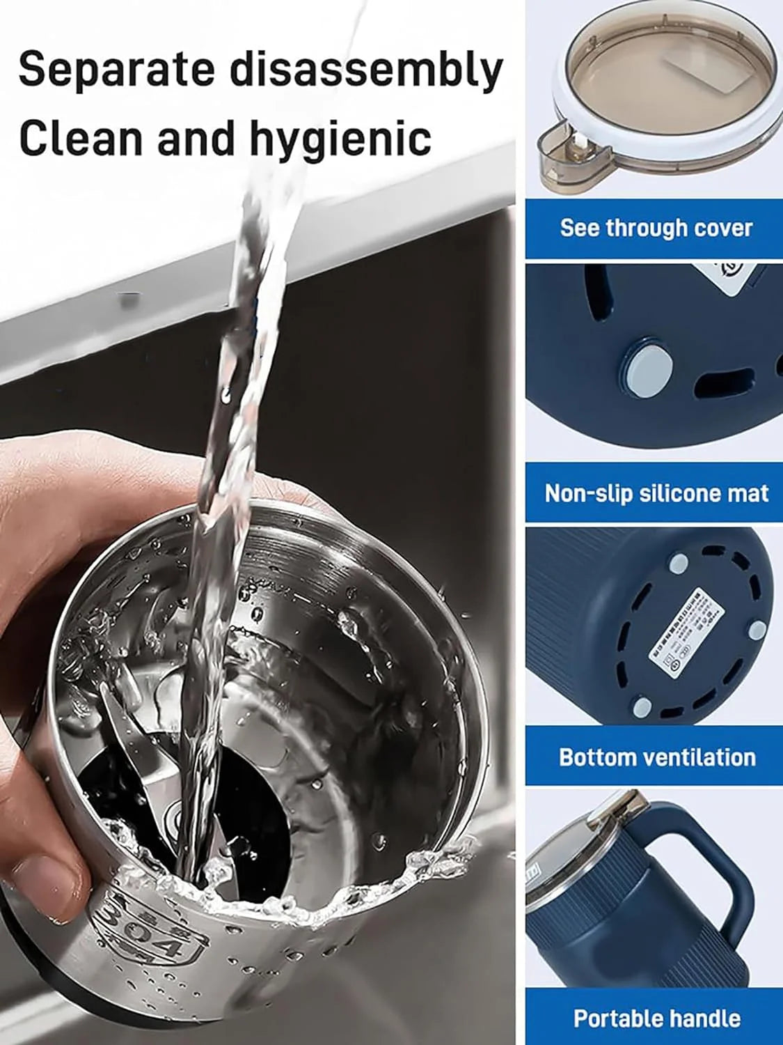 Electric Coffee Grinder with 304 Stainless Steel Blade Q269