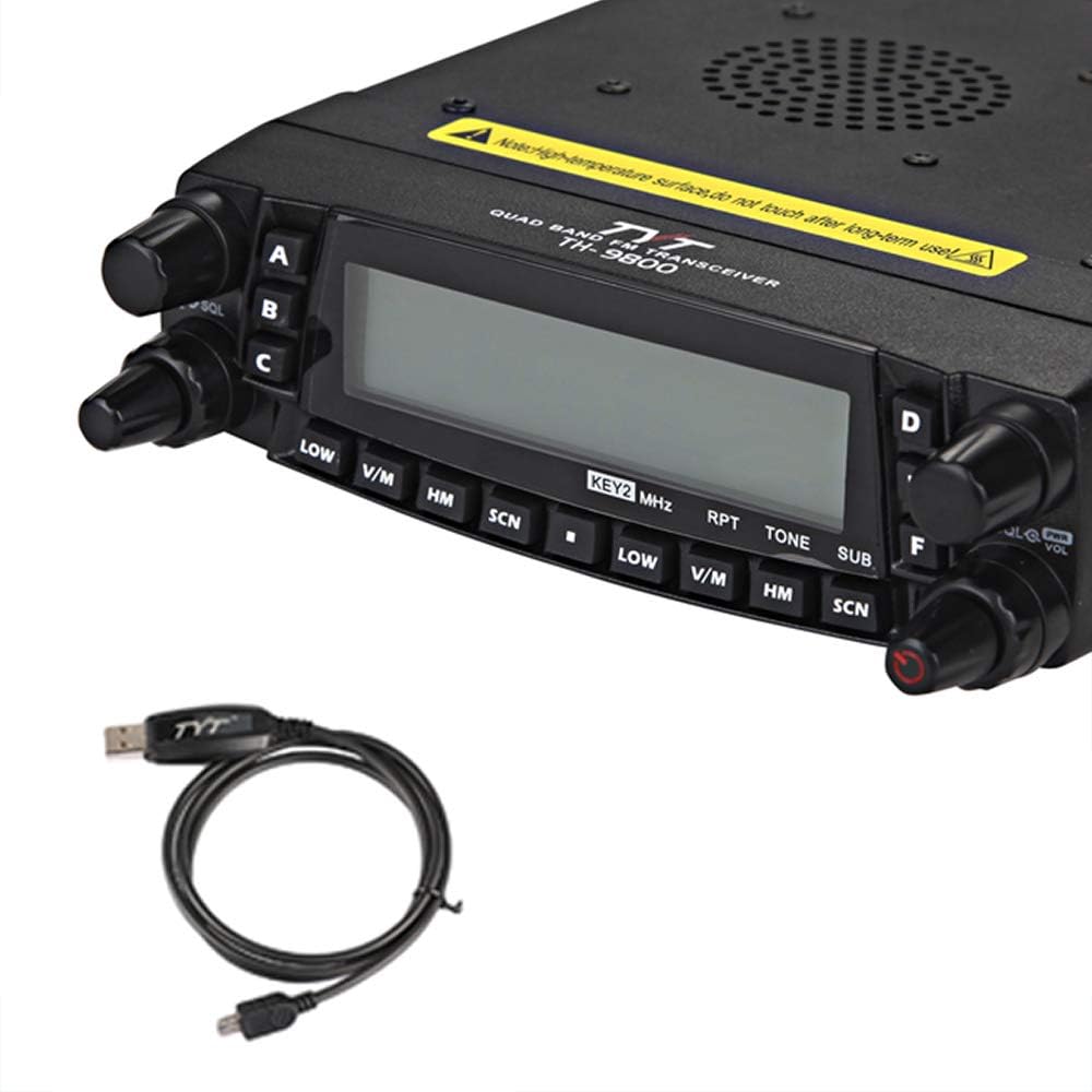 Quad Band 50W Mobile Ham Radio Black Pack of 2 T3446