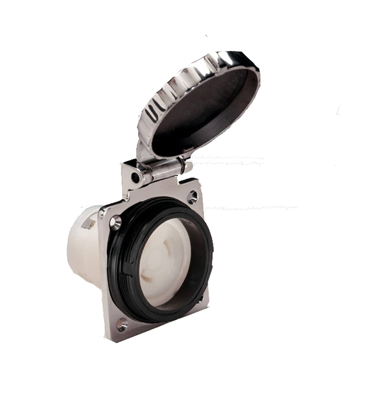 30 Amp 125V Inlets, Stainless Steel Outlet M88350