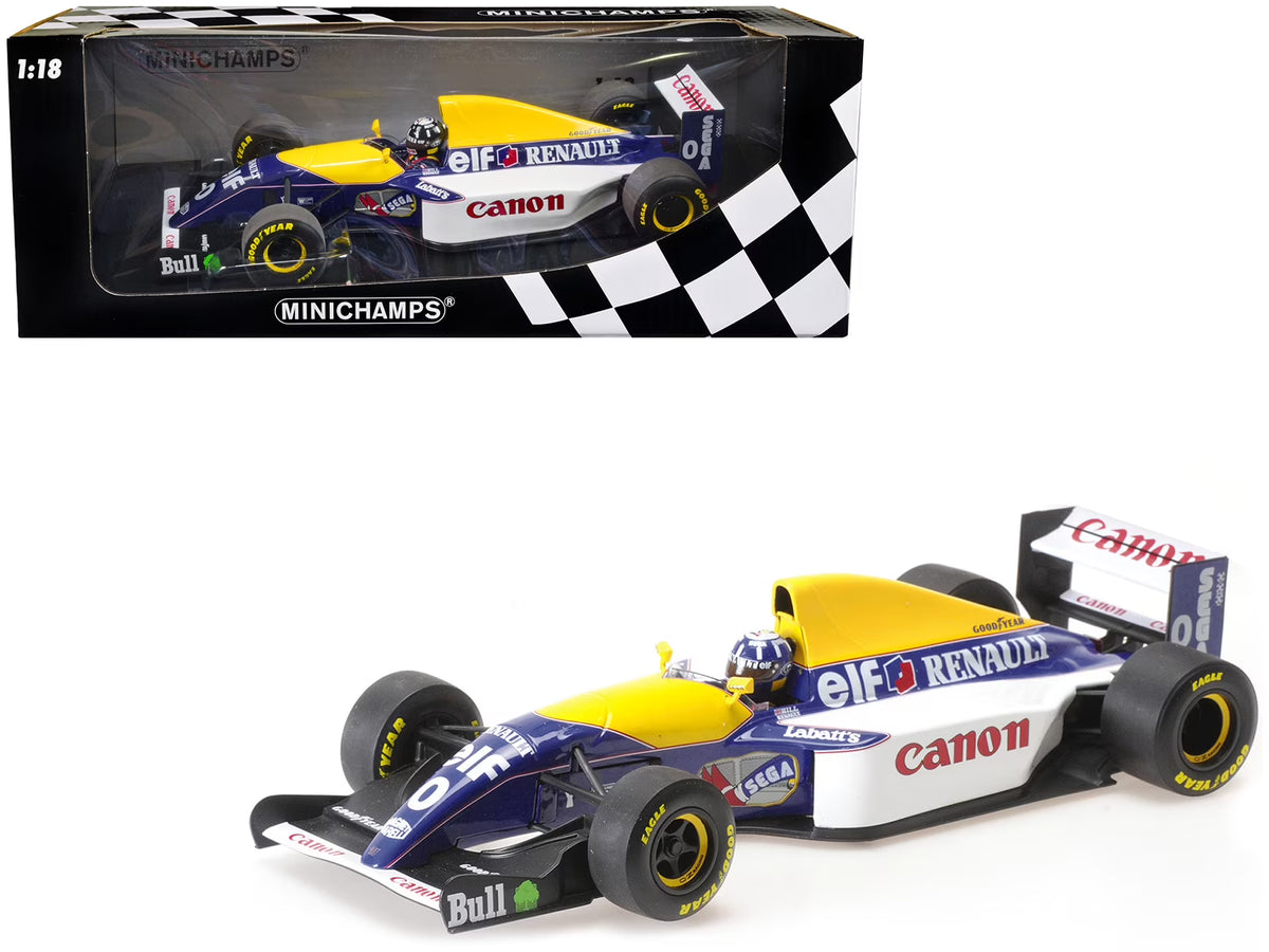 Williams Renault FW15C #0 Damon Hill "Canon" 3rd Place F1 Formula One World Championship (1993) with Driver Limited Edition to 300 pieces Worldwide I7781