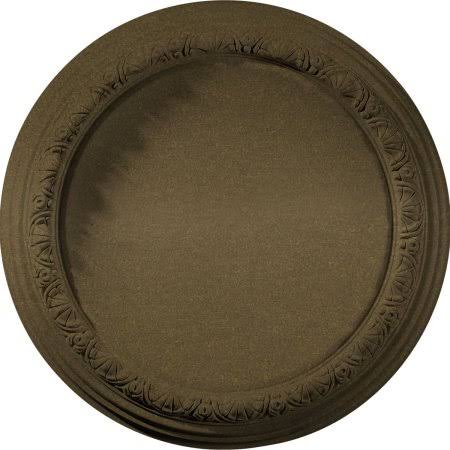 19 1/2x22OD x 1 3/4x22P Green Gold Ceiling Medallion A29219