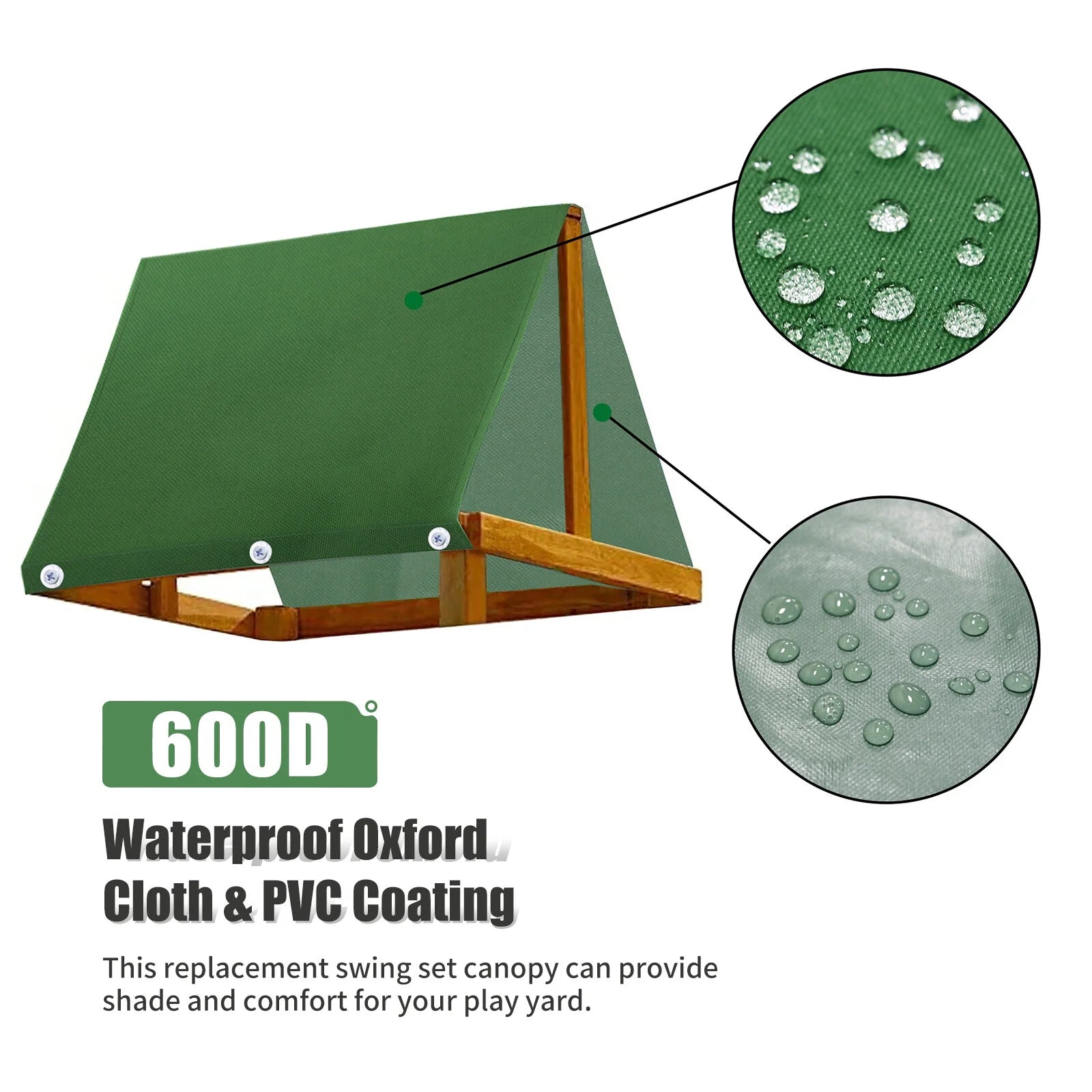 Waterproof Outdoor Playset Canopy 43 x 90 In U647227