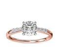 14K Rose Gold Solitaire Diamond Ring Y3729