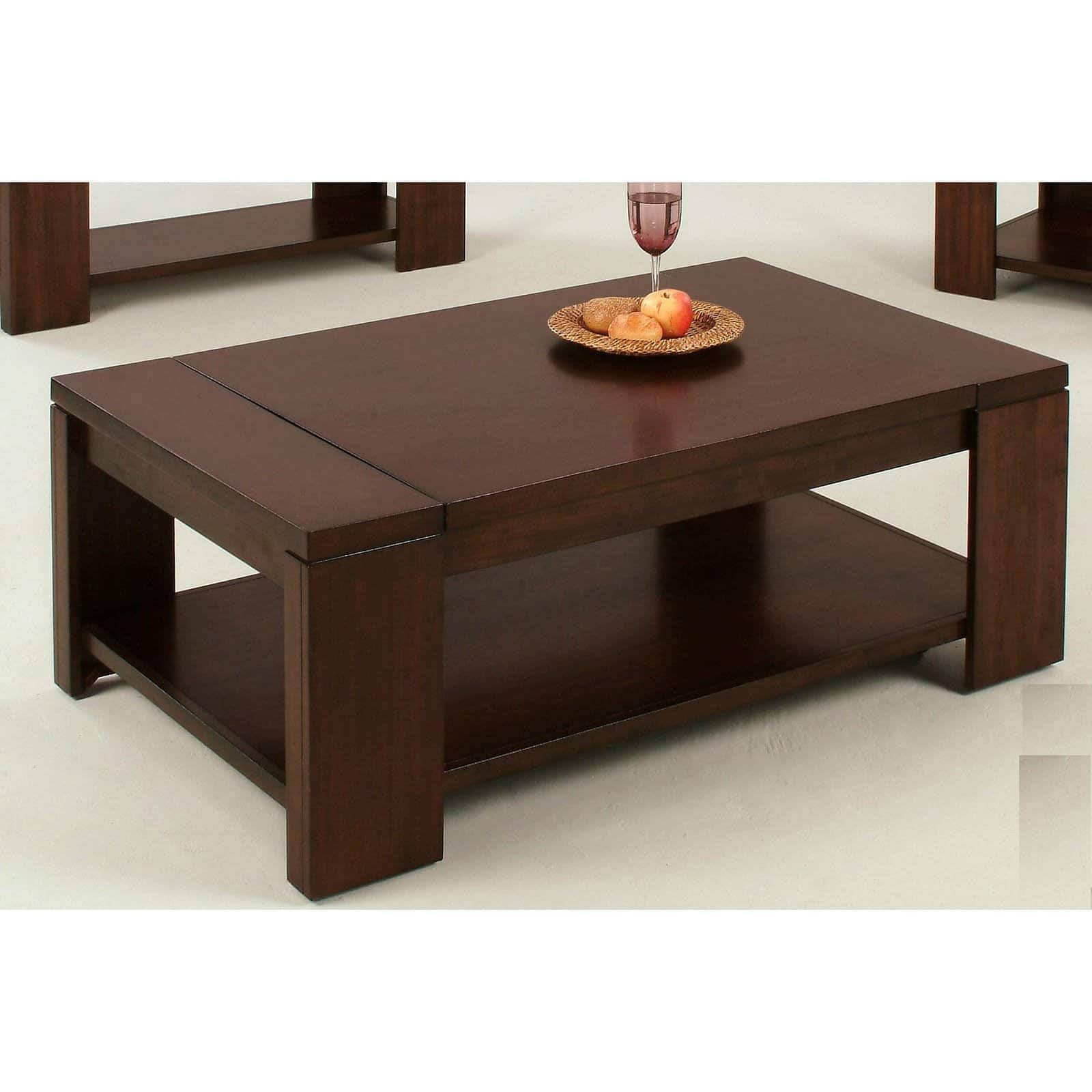 Vintage Walnut Rectangular Castered Cocktail Table A278475