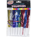 Metallic Fringe Squawkers, 8 Pkg, Assorted Colors F881