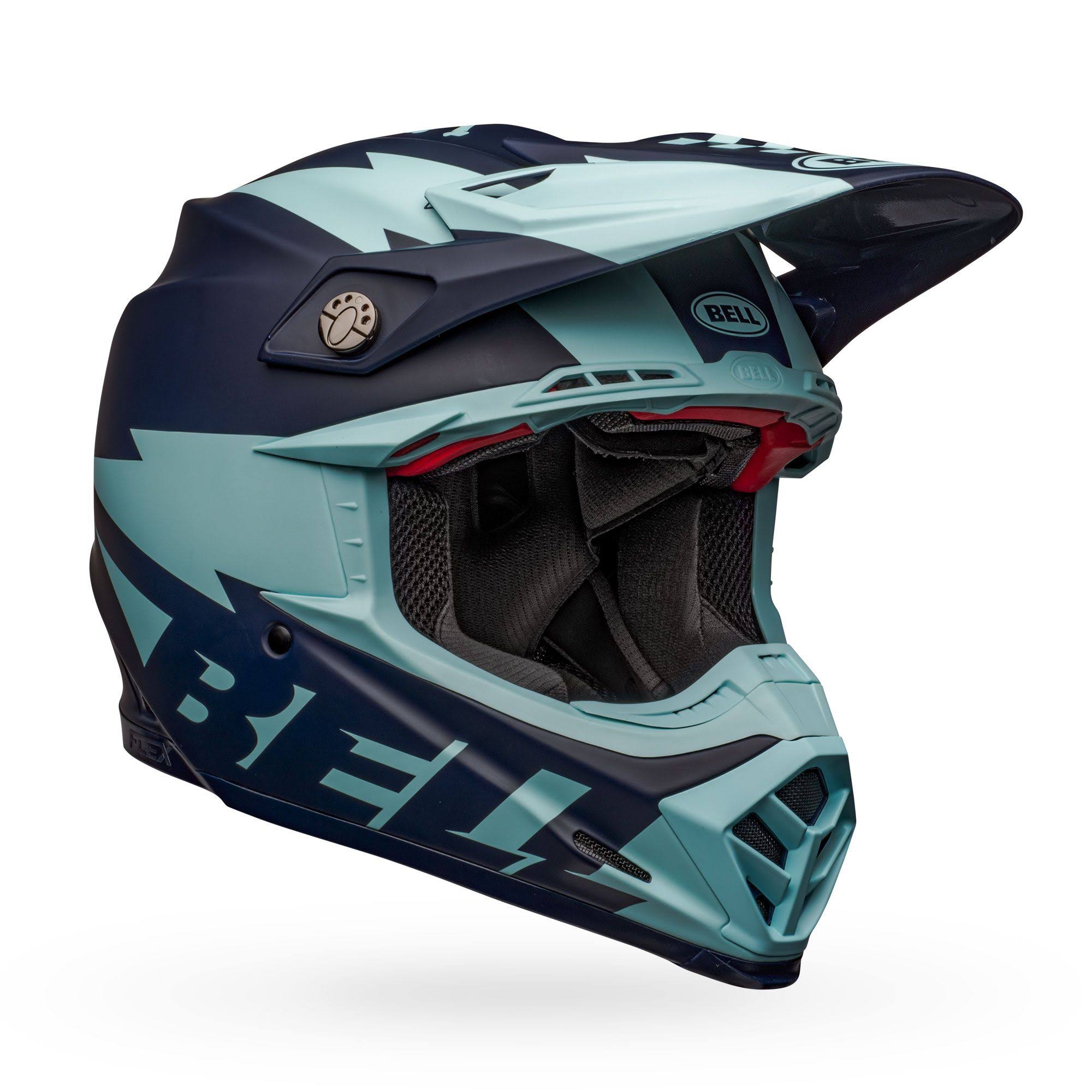 Matte Navy Light Blue Moto-9 Flex Helmet V79993