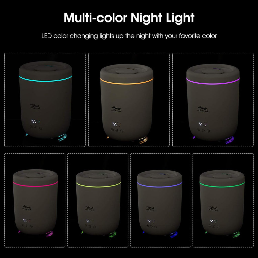 2.2L Cool Mist Humidifier with Ambient Light, Pack of 2 T70612