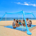 Beach Canopy with 4 Aluminum Poles, UPF50+ Sun Shelter, Pack of 2 O36776