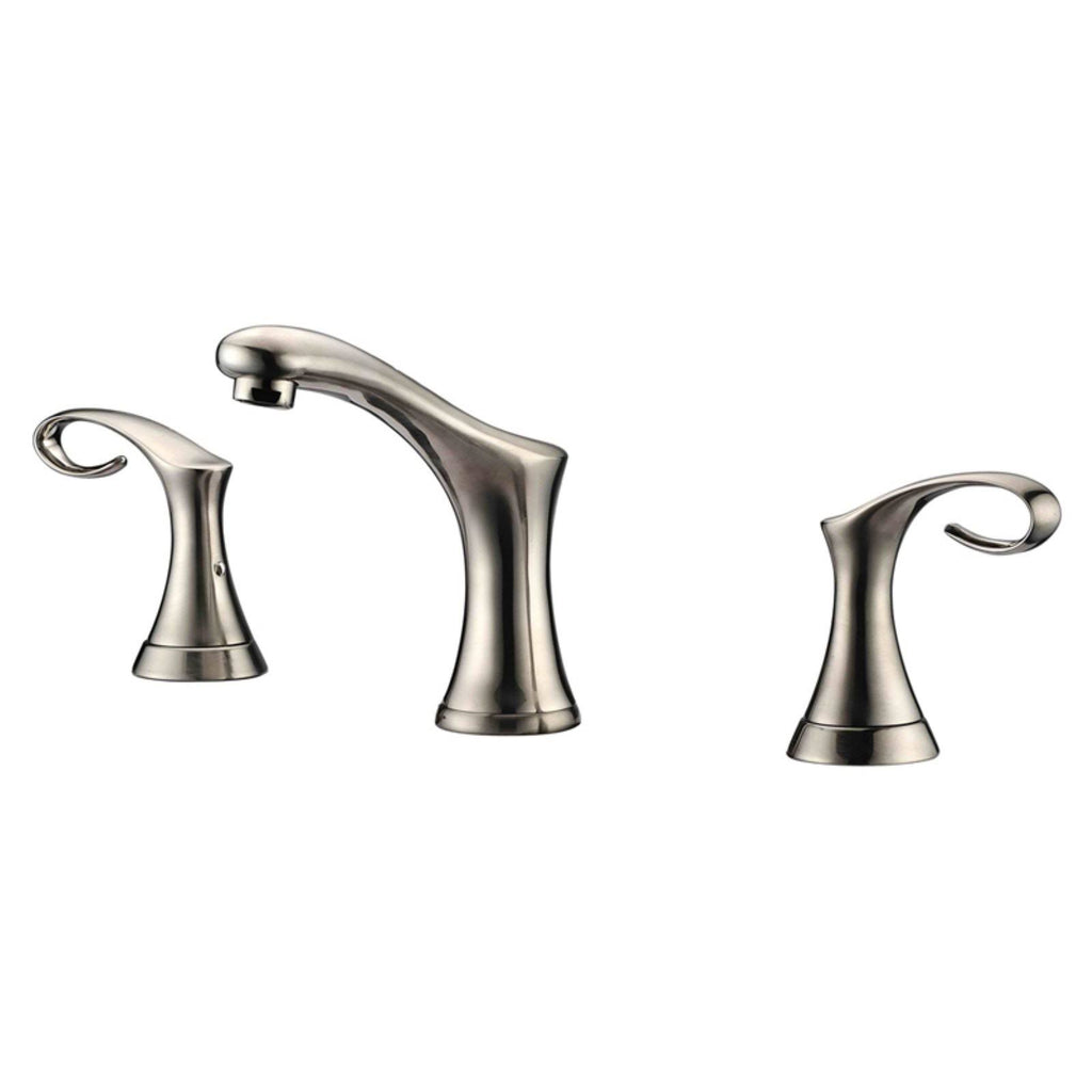 3-Hole 2-Handle Widespread Lavatory Faucet, Brushed Nickel M350