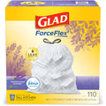 13 Gallon White Drawstring Trash Bags with Febreze Freshness - 110 Count M1066