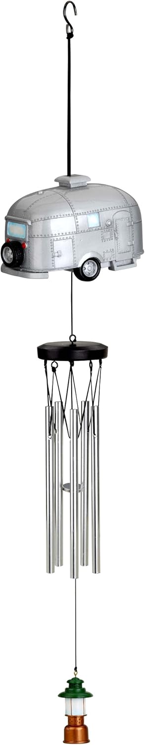 Silver & Grey Aluminum Wind Chime K14997