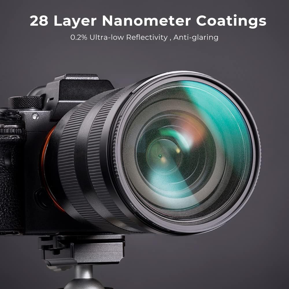 72mm Black Diffusion 1/2 Filter with 28 Multi-Layer Coatings V42893