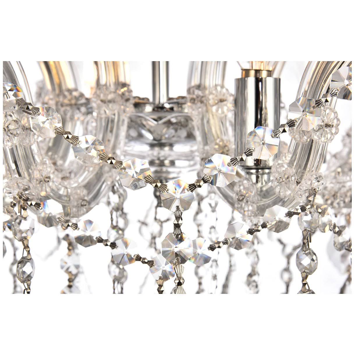 4 Light Chrome Flush Mount Crystal I548714