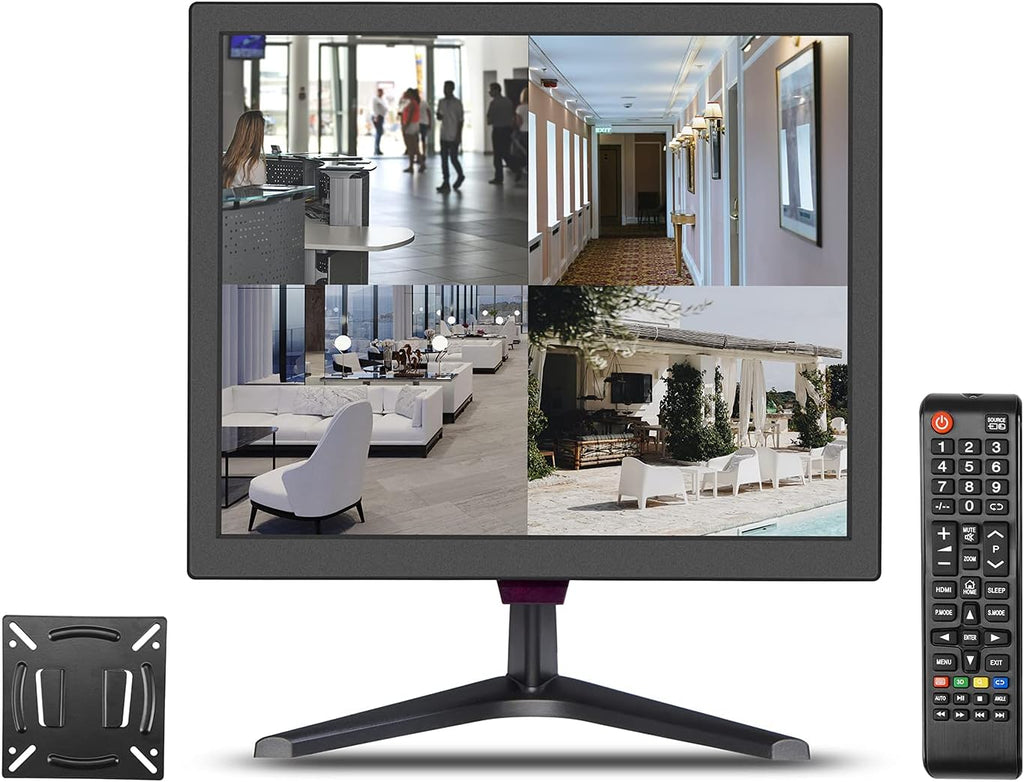 17 inch Security Monitor with HDMI Input, Built-in Speaker, Remote Control E870