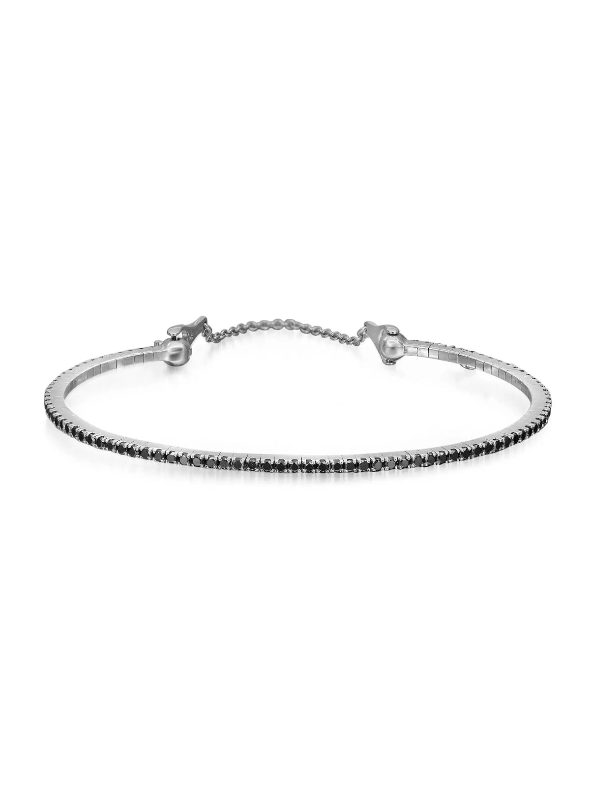 Black Diamond Bracelet 18K White Gold F22195