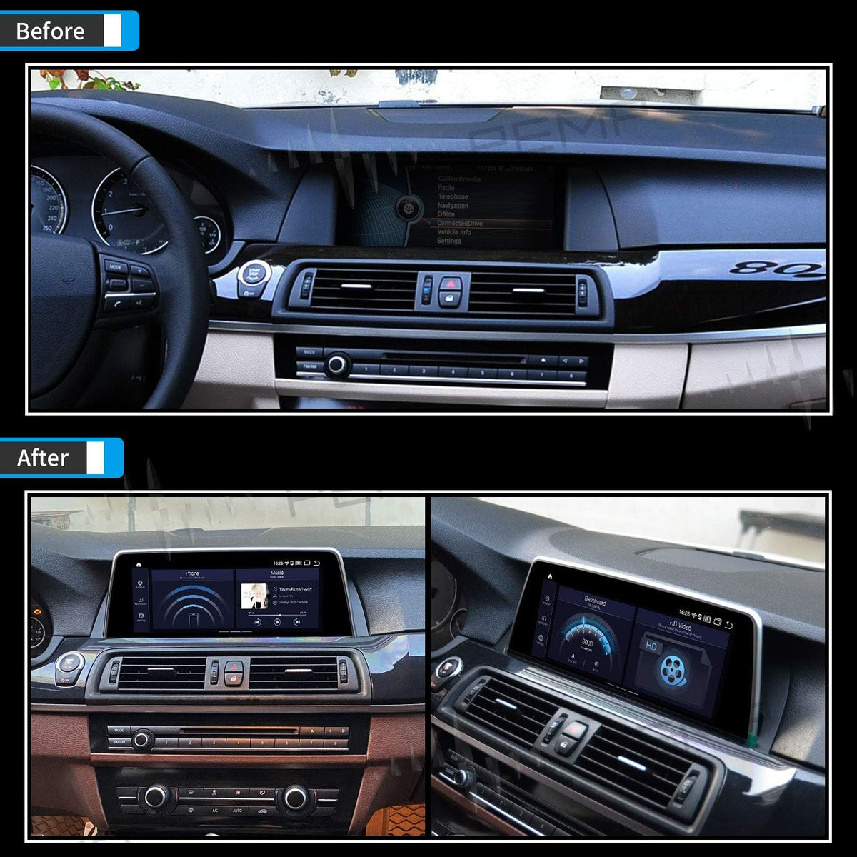 10.25 inch IPS Touch Screen Carplay for BMW F10 F11 M68367