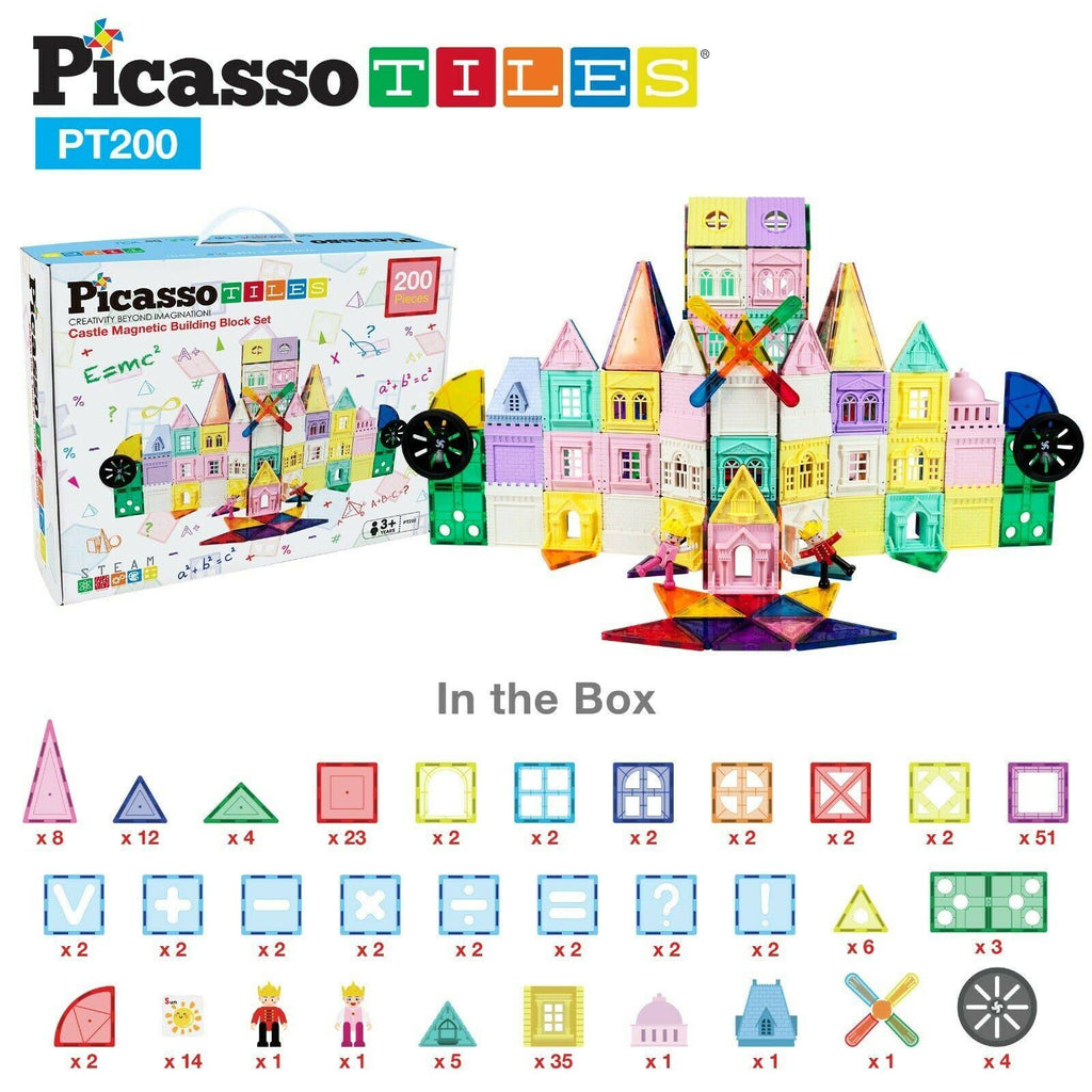 200-Piece 3D Magnetic Building Block Set E309