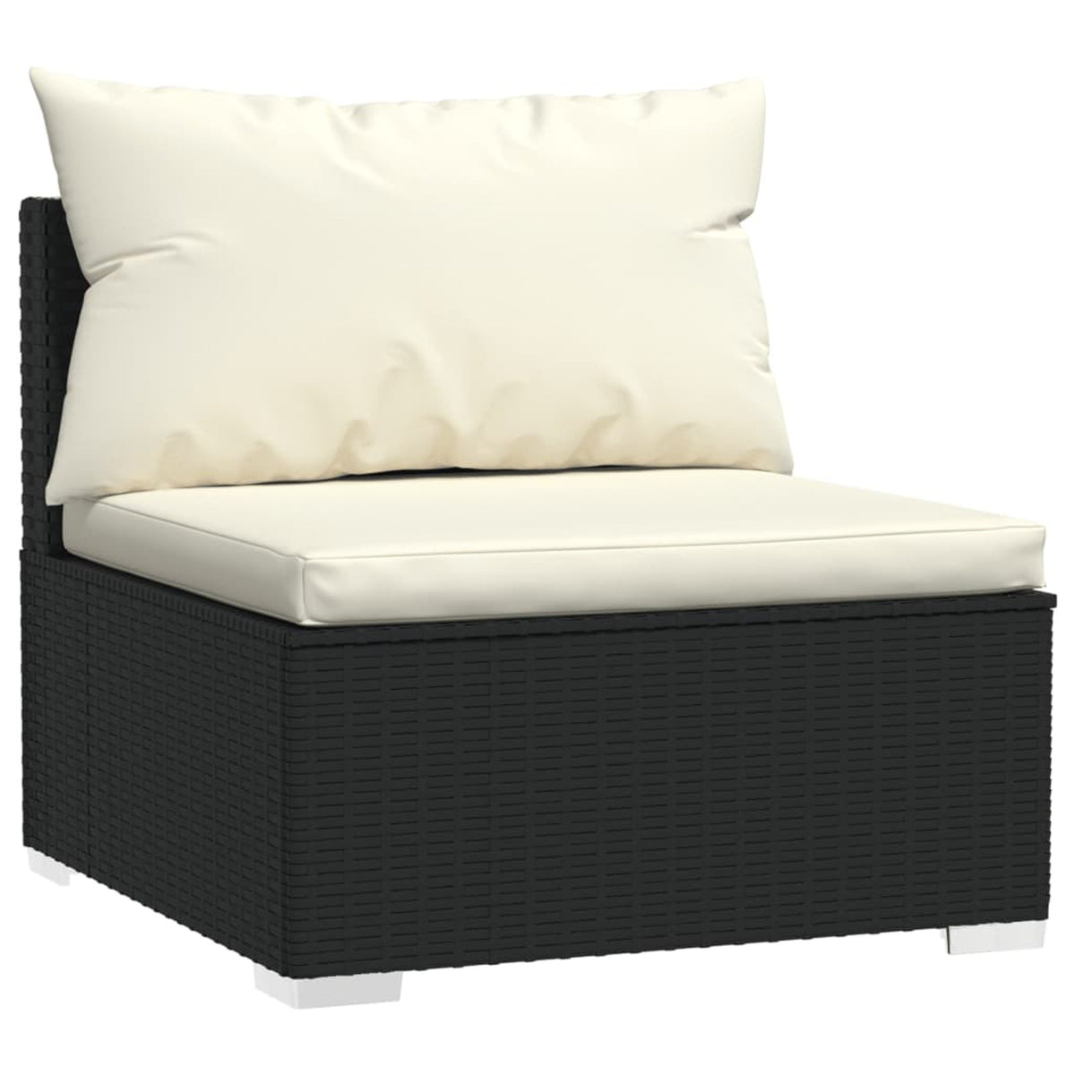 2 Piece Poly Rattan Patio Set with Cushions S1357