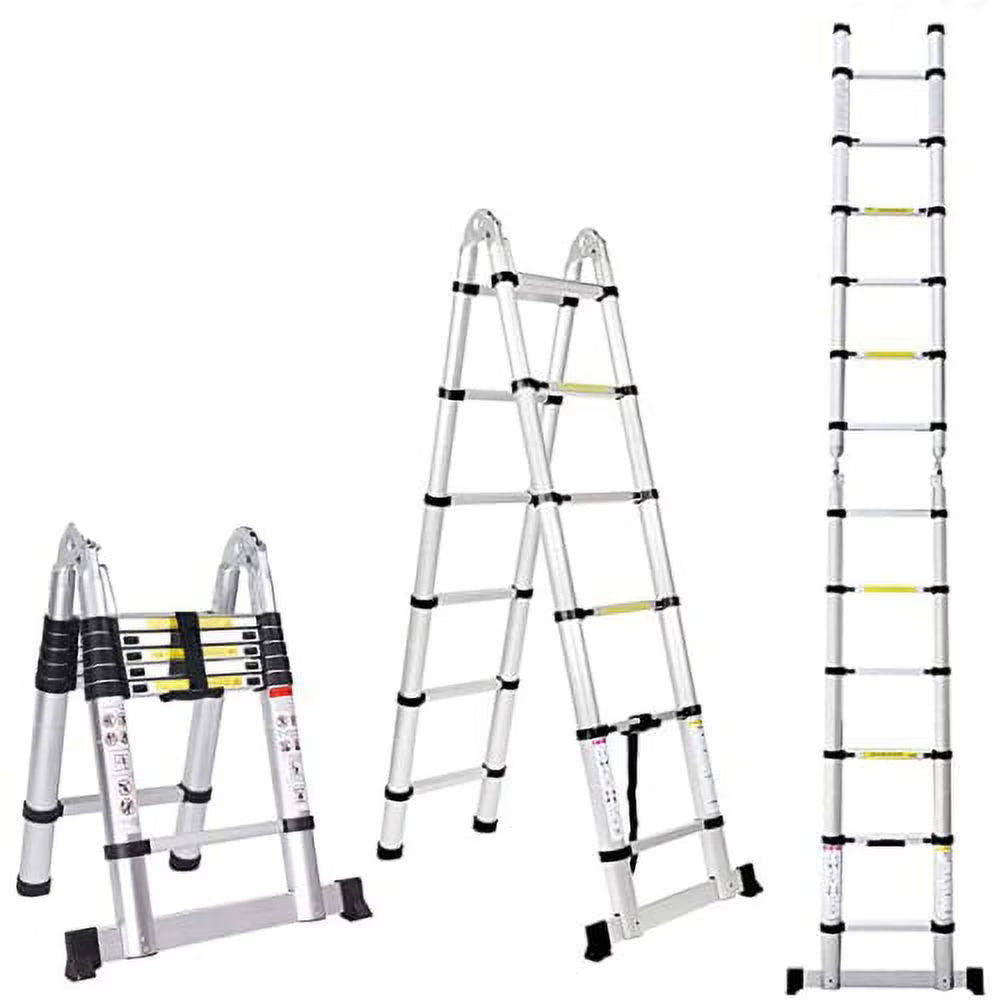 12.5FT Aluminum Telescoping Ladder I5766