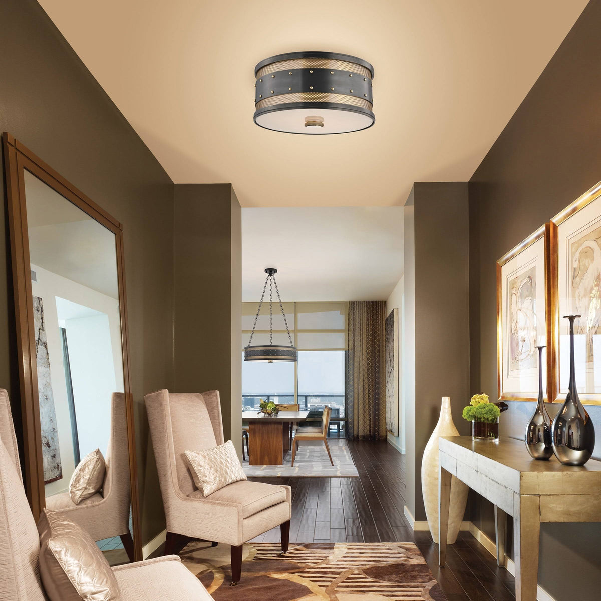 2 Light Flush Mount N705