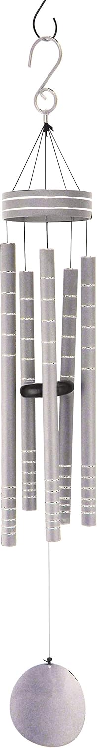 Silver & Grey Aluminum Wind Chime K14997