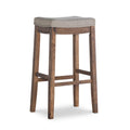 Gray and Rustic Backless Bar Stool B395