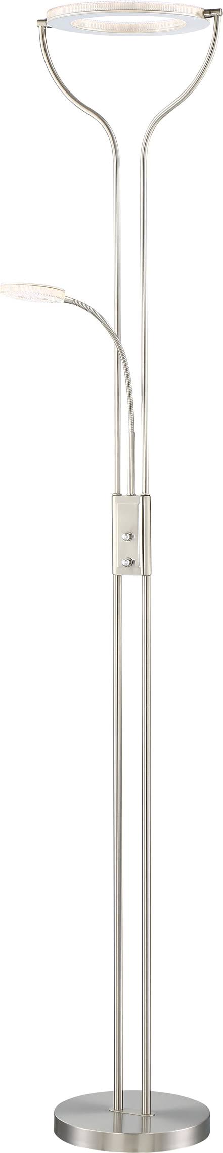Brushed Nickel LED Torchiere Lamp M948