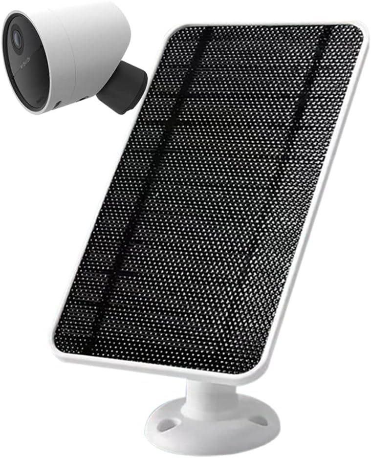 Solar Panel for Outdoor Security Camera with 13 FT Cable and Adjustable Wall Mount (2 Pack) D4519