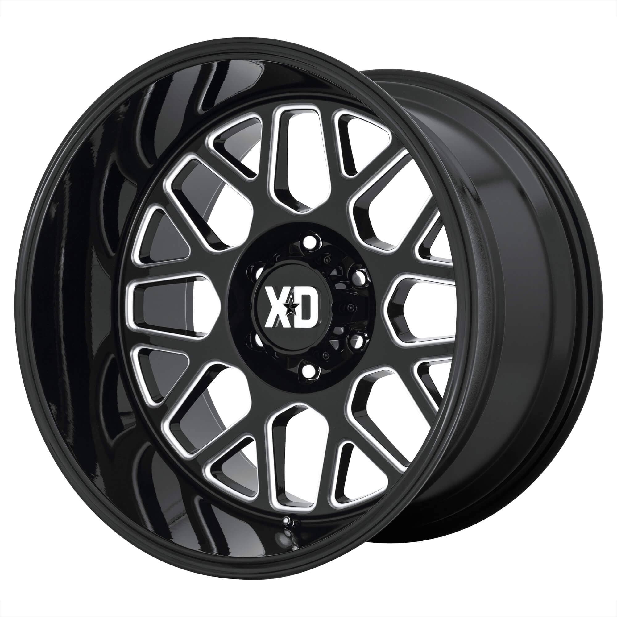 Gloss Black Milled 20x9 8x170 0mm Wheel W878710