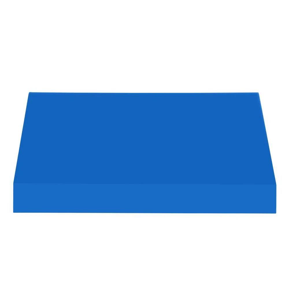 5.375 ft Fixed Awning Acrylic Fabric, Bright Blue F1712