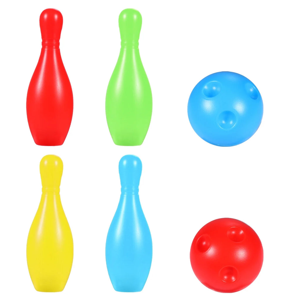 Bowling Game Toys Plastic Skittle Game J4209