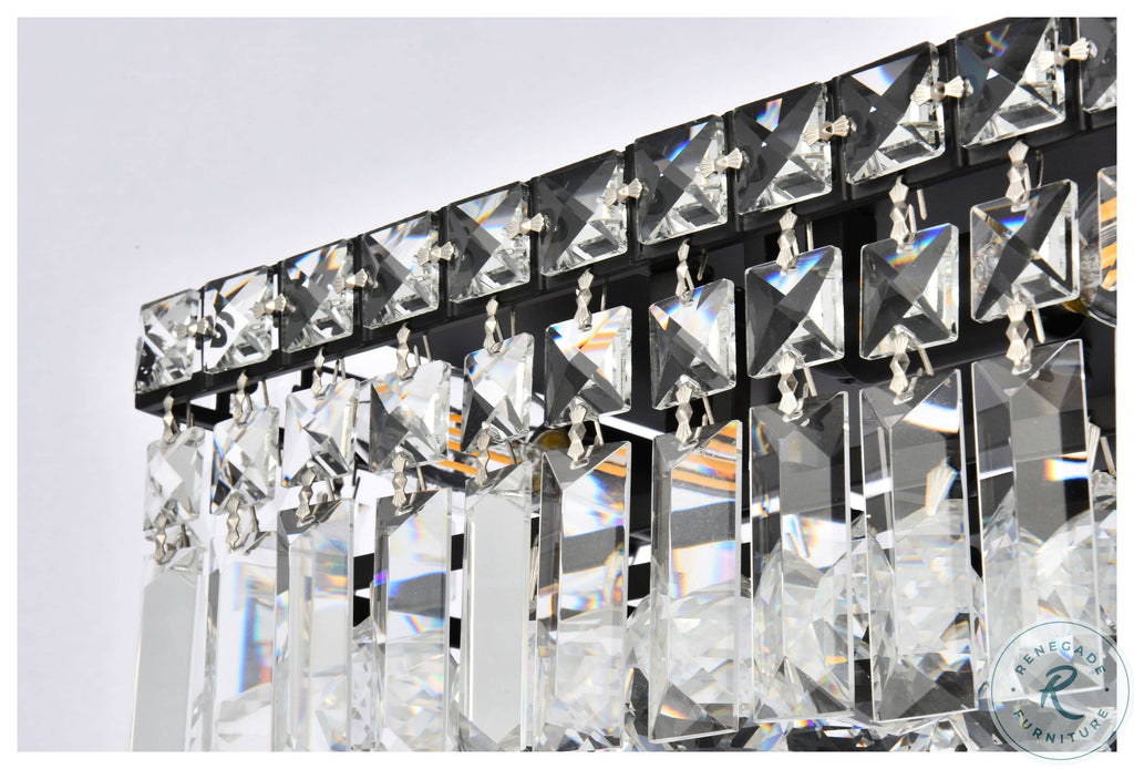 Black Flush Mount Light U40432