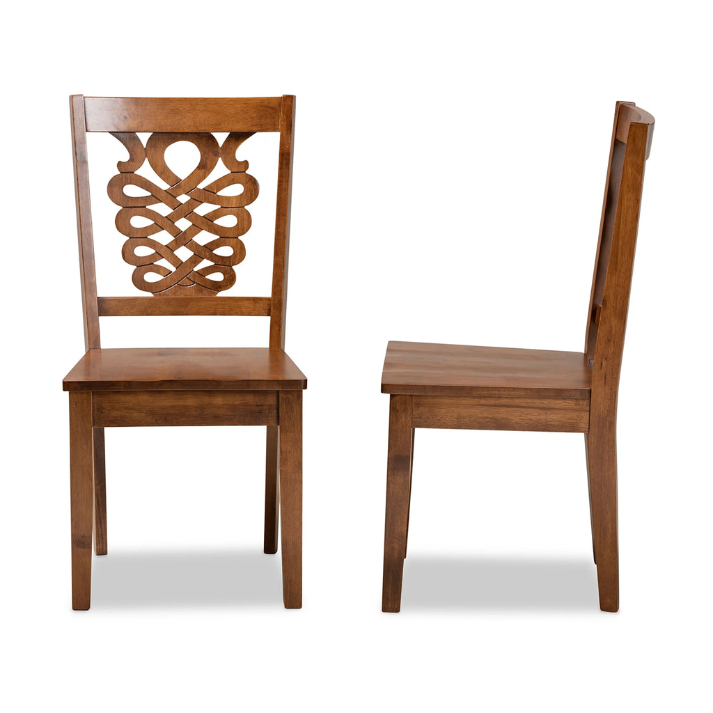 Walnut Brown Dining Chair, Set of 2 L187